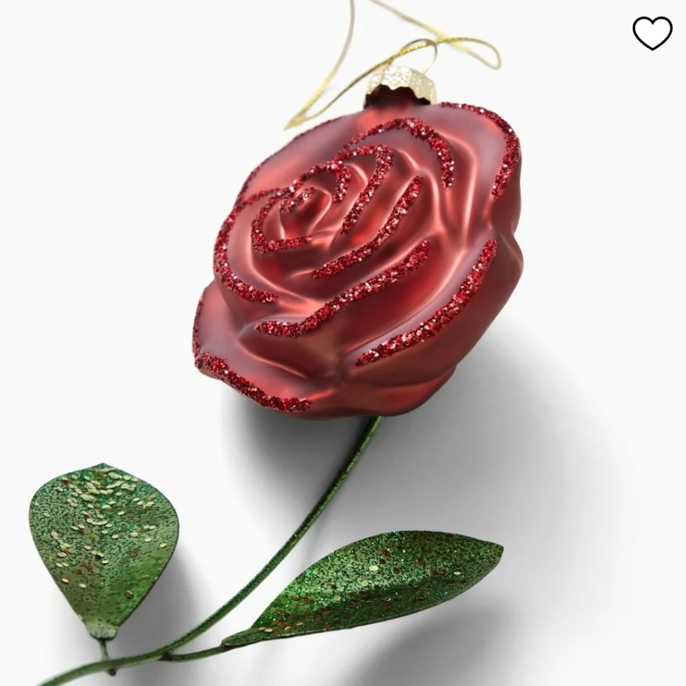 West Elm Rose Ornament